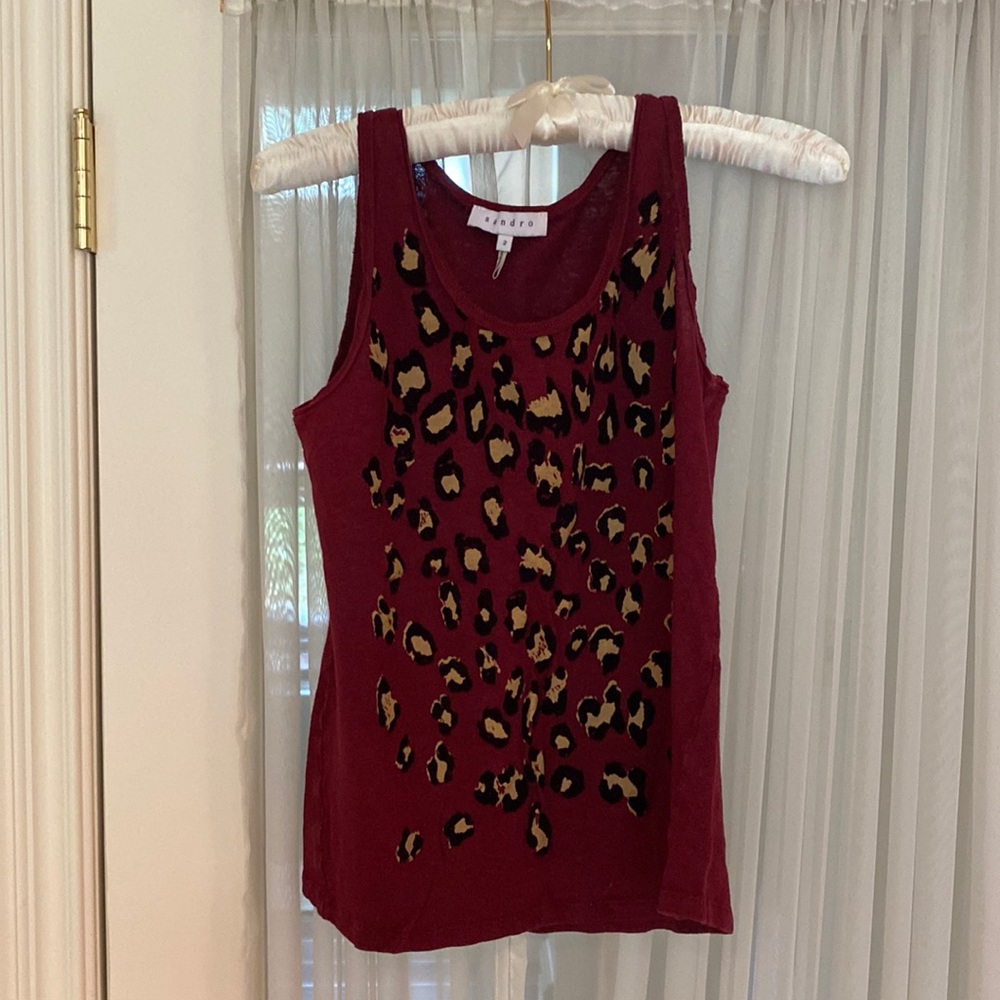 Sandro printed tank top
